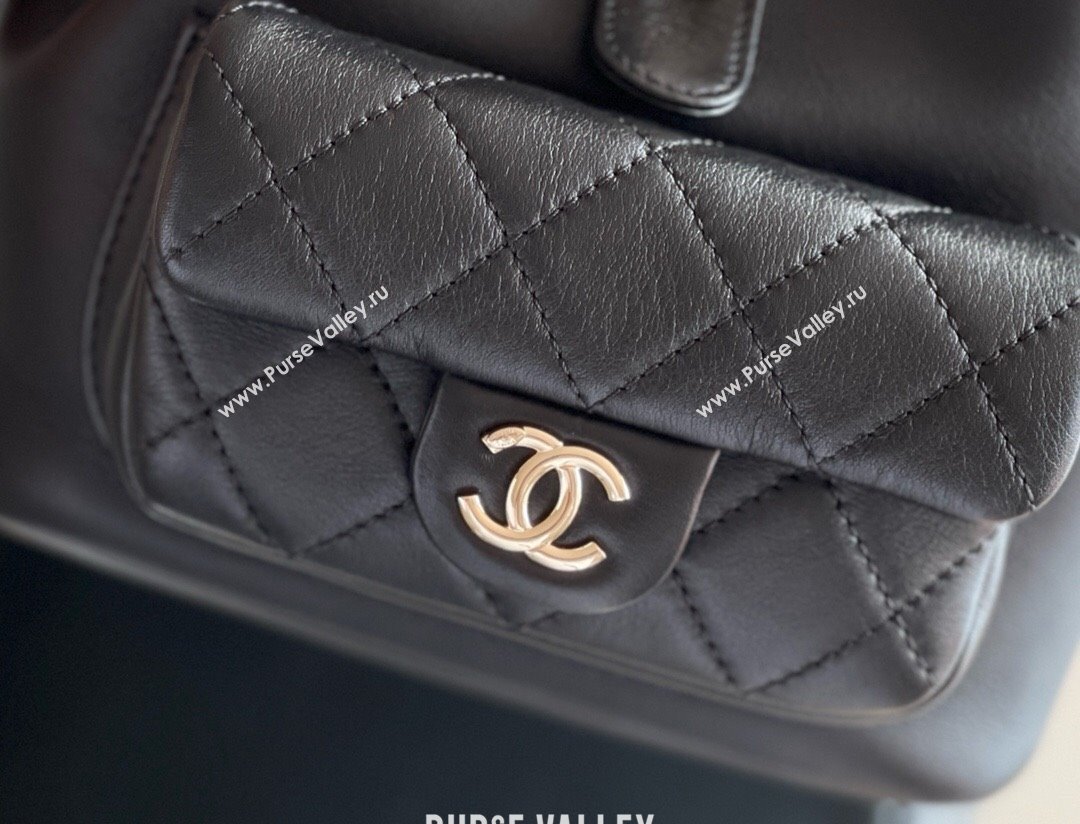 Chanel Calfskin Small Backpack AS2908 Black 2024 Original Quality (MHE-24041604)