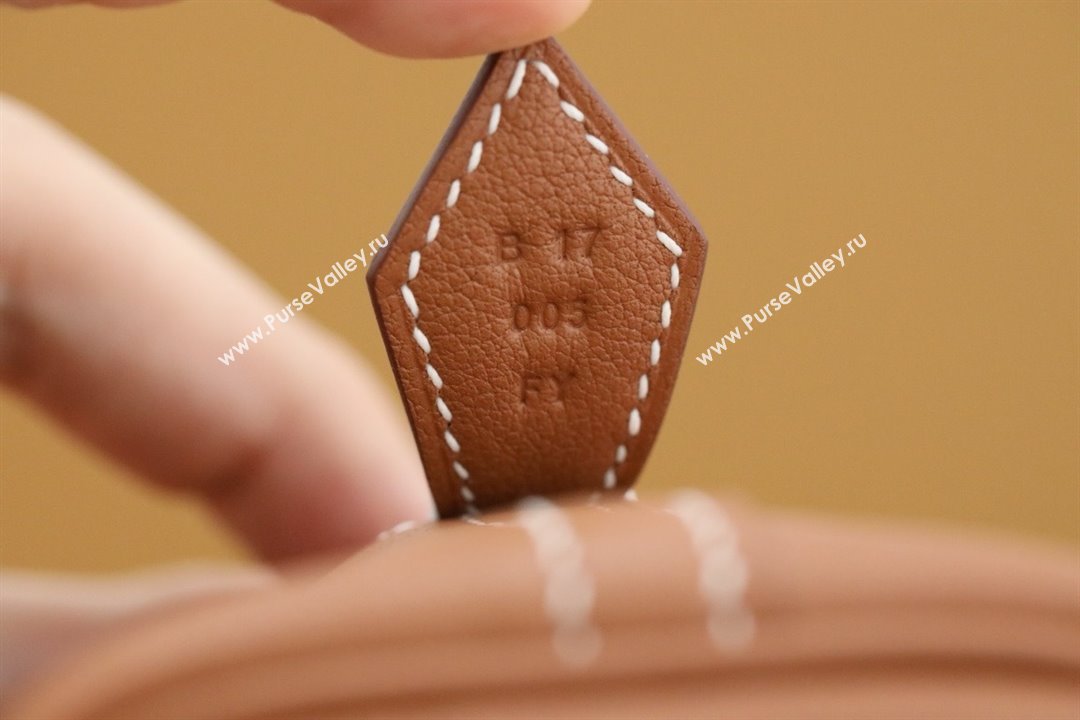 Hermes Bolide 1923-25 Bag in Origianl Evercolor Leather Brown/Gold 2025(Full Handmade) (AYA-25012110)