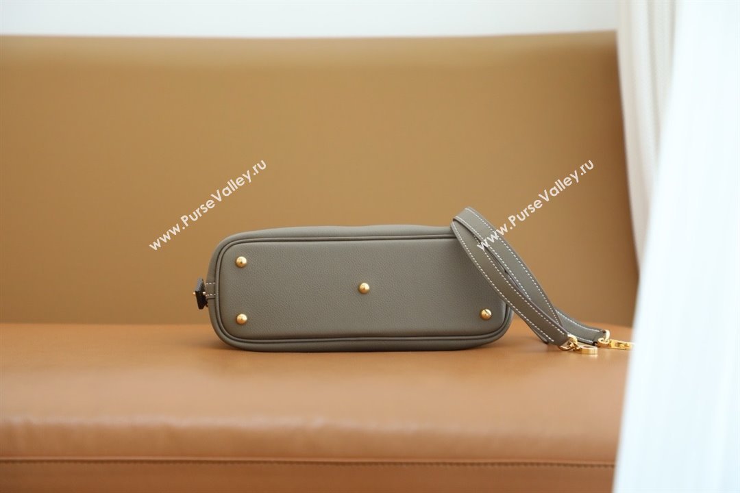 Hermes Bolide 25 Bag in Origianl Evercolor Leather Etoupe/Gold 2025(Full Handmade) (AYA-24012111)