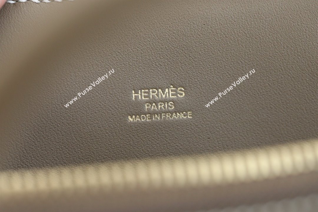 Hermes Bolide 25 Bag in Origianl Evercolor Leather Etoupe/Gold 2025(Full Handmade) (AYA-24012111)