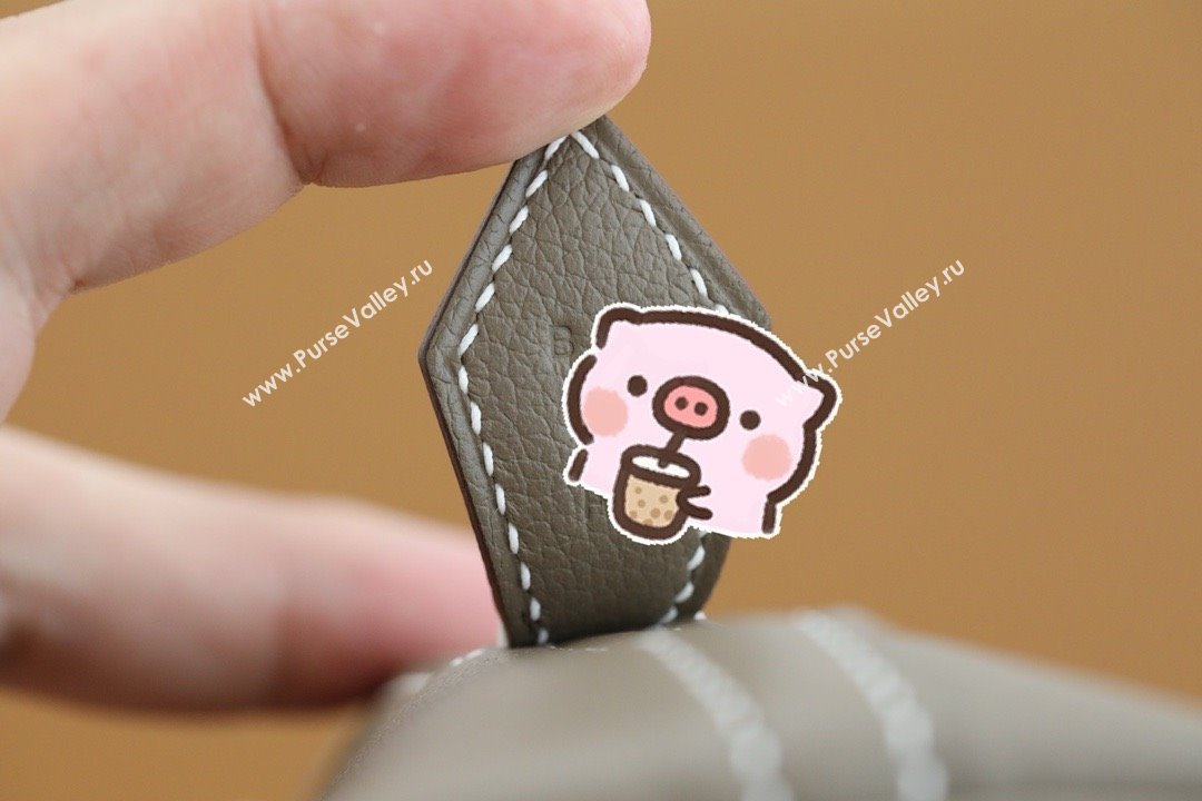 Hermes Bolide 25 Bag in Origianl Evercolor Leather Etoupe/Gold 2025(Full Handmade) (AYA-24012111)