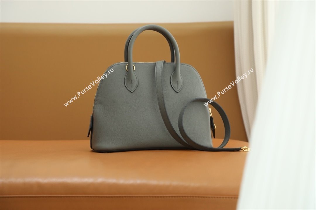 Hermes Bolide 25 Bag in Origianl Evercolor Leather Cloud Grey/Gold 2025(Full Handmade) (XYA-25012113)