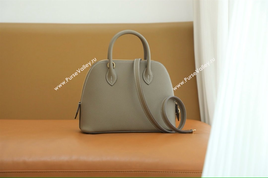 Hermes Bolide 25 Bag in Origianl Epsom Leather Etoupe/Gold 2025(Full Handmade) (XYA-25012114)