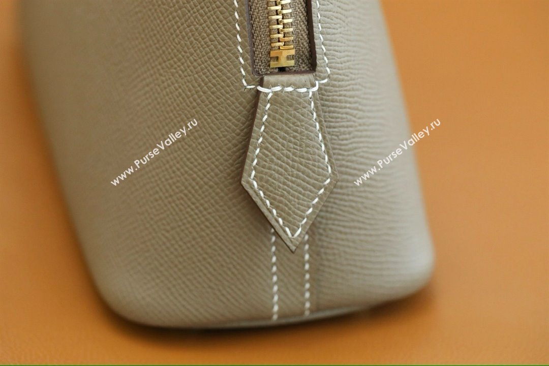 Hermes Bolide 25 Bag in Origianl Epsom Leather Etoupe/Gold 2025(Full Handmade) (XYA-25012114)