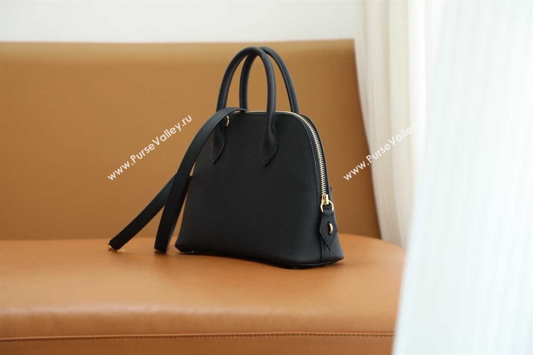 Hermes Bolide 25 Bag in Origianl Epsom Leather Black/Gold 2025(Full Handmade) (AYA-25012118)