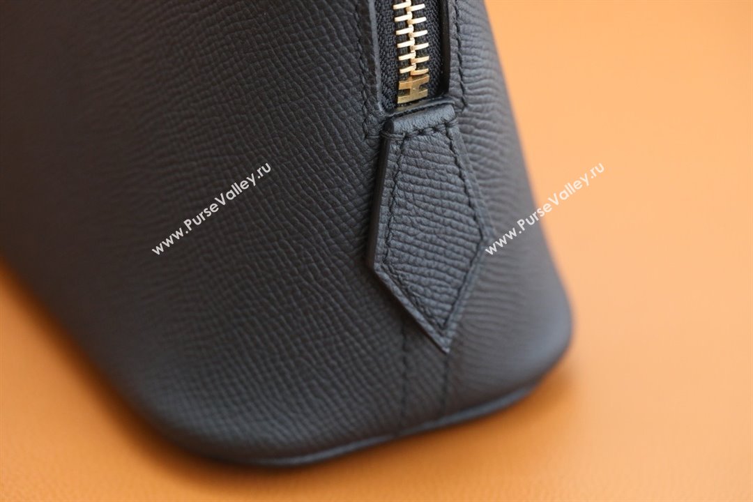 Hermes Bolide 25 Bag in Origianl Epsom Leather Black/Gold 2025(Full Handmade) (AYA-25012118)