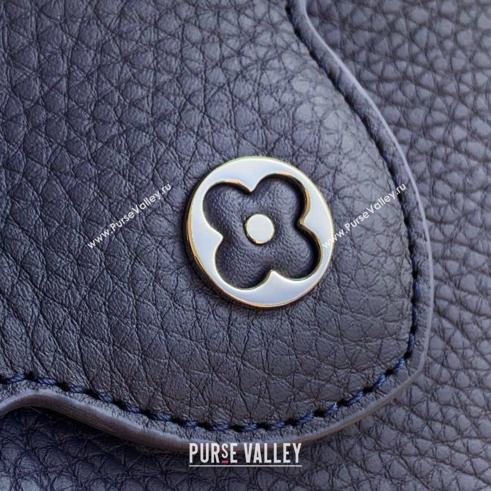 Louis Vuitton Capucines Mini Bag in Black Taurillon Leather with Maxi Studs M12751 Navy Blue 2025 (K-25021426)