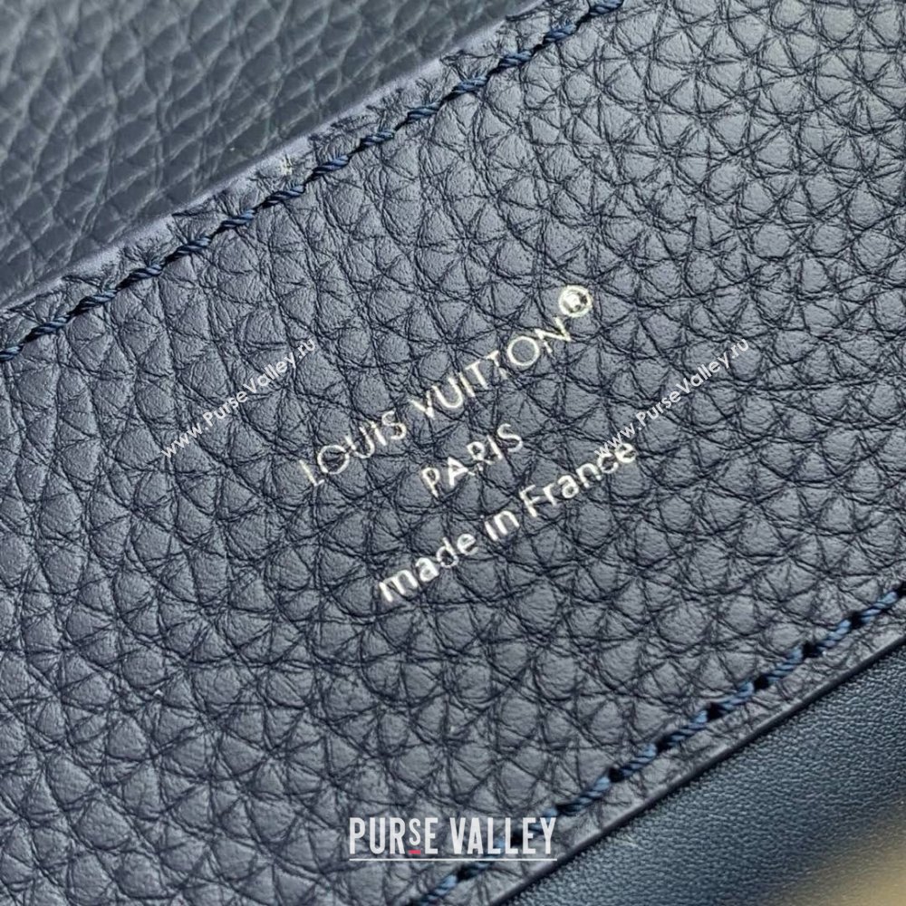 Louis Vuitton Capucines BB Bag in Black Taurillon Leather with Maxi Studs M12751 Navy Blue 2025 (K-25021427)