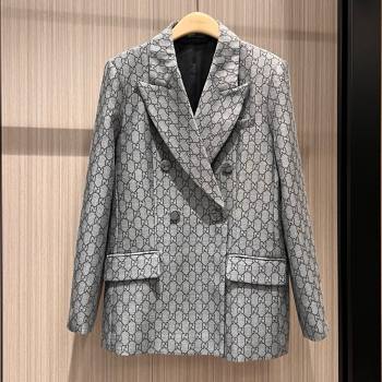 Gucci GG Long Jacket Grey 2025 0215 (QI-250215031)