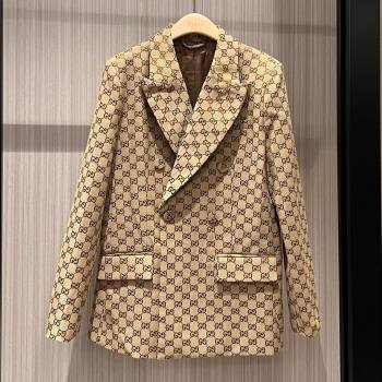 Gucci GG Long Jacket Beige 2025 0215 (QI-250215032)
