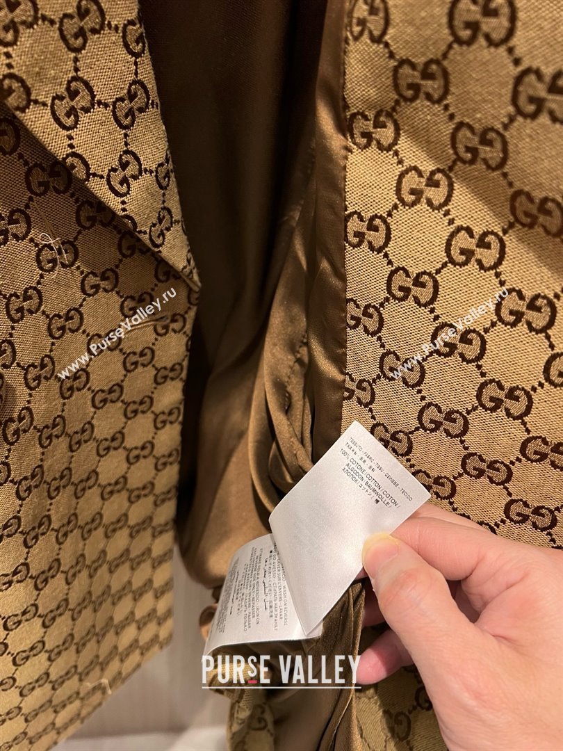 Gucci GG Long Jacket Beige 2025 0215 (QI-250215032)