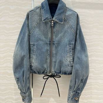 Loewe Washed Denim Oversized Jacket Blue 2025 0215 (QI-250215040)