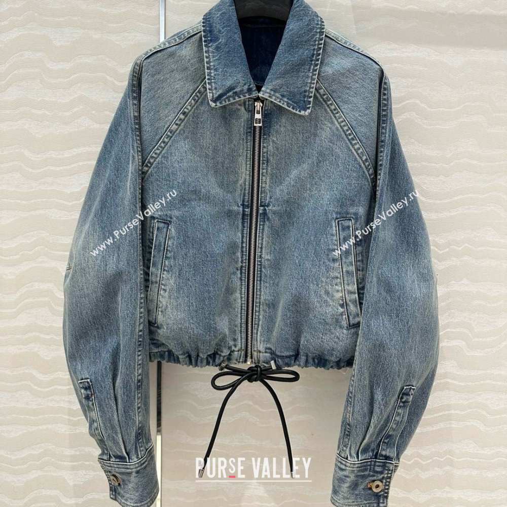 Loewe Washed Denim Oversized Jacket Blue 2025 0215 (QI-250215040)