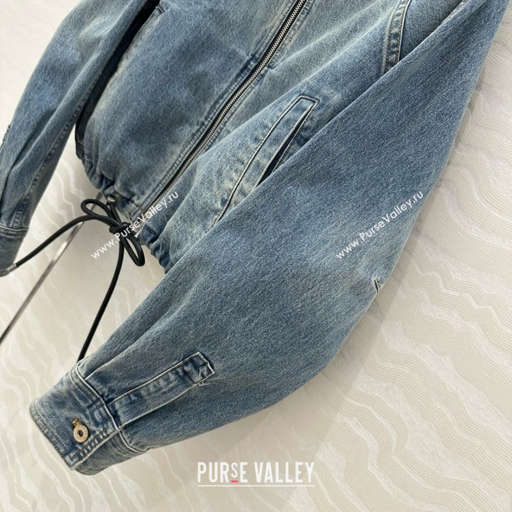 Loewe Washed Denim Oversized Jacket Blue 2025 0215 (QI-250215040)