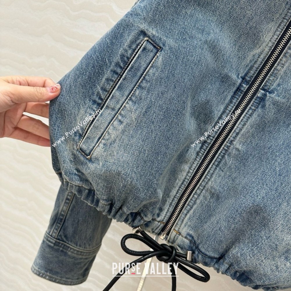 Loewe Washed Denim Oversized Jacket Blue 2025 0215 (QI-250215040)