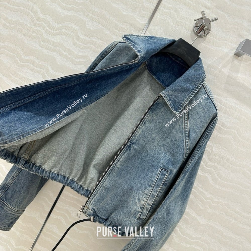 Loewe Washed Denim Oversized Jacket Blue 2025 0215 (QI-250215040)