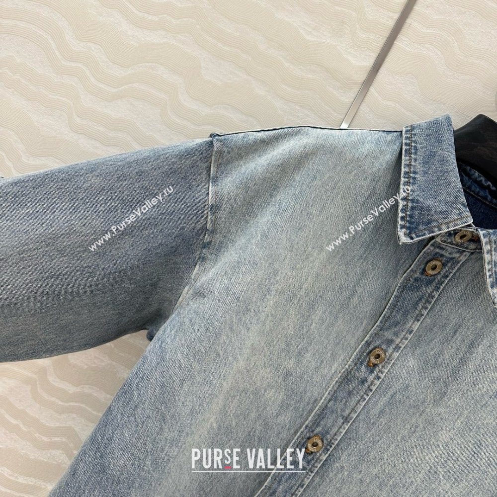 Loewe Washed Denim Jacket Blue 2025 021502 (QI-250215041)