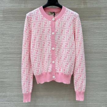 Fendi FF Cardigan F21107 Pink 2025 (Q-25021107)