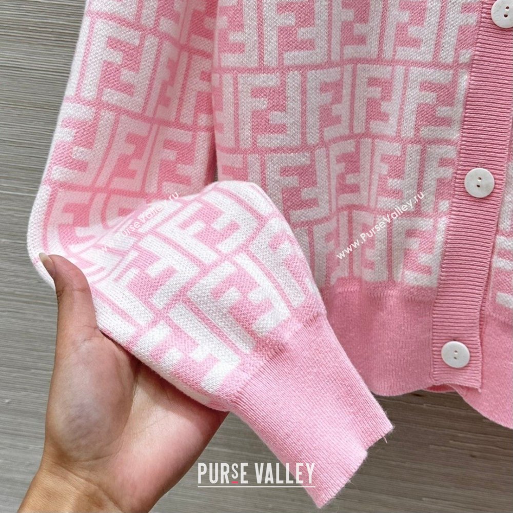 Fendi FF Cardigan F21107 Pink 2025 (Q-25021107)