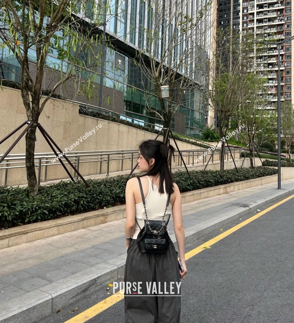 Chanel Calfskin Small Backpack AS2908 Black 2024 Original Quality (MHE-24041604)