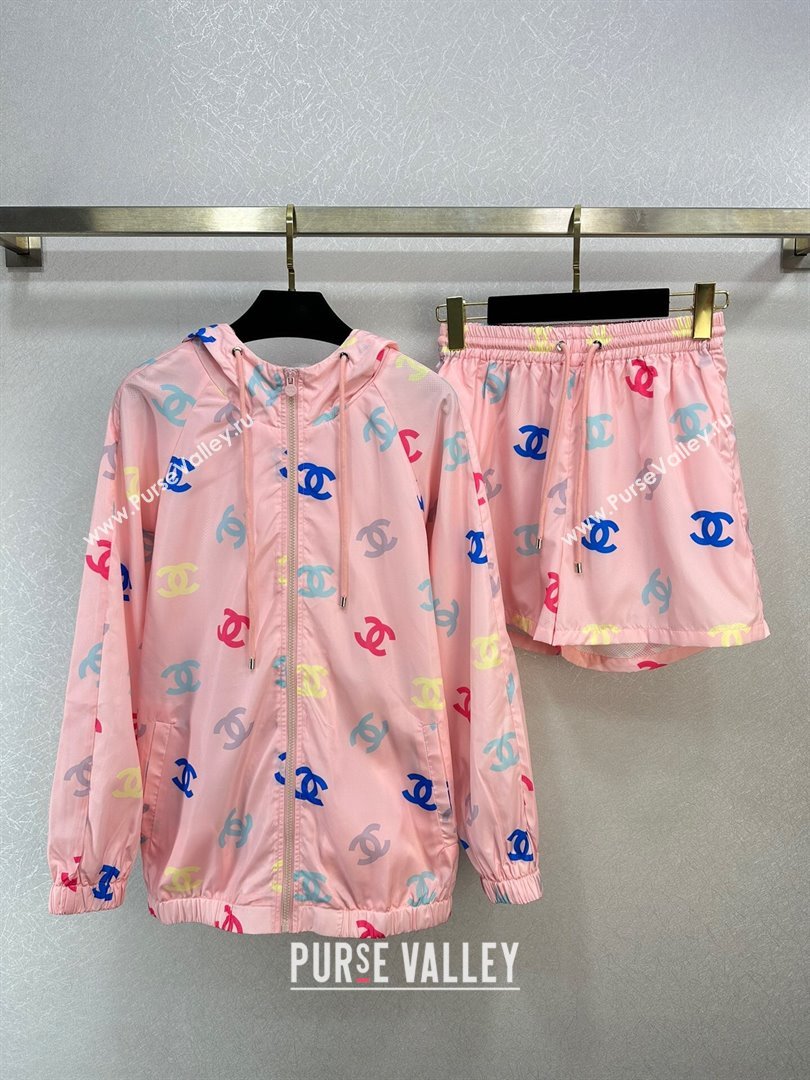 Chanel Jacket and Shorts CH022716 Pink 2024 (Q-24022716)
