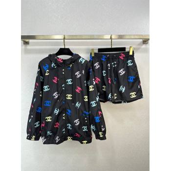 Chanel Jacket and Shorts CH022717 Black 2024 (Q-24022717)