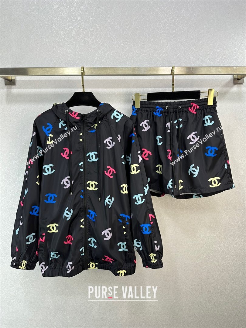 Chanel Jacket and Shorts CH022717 Black 2024 (Q-24022717)