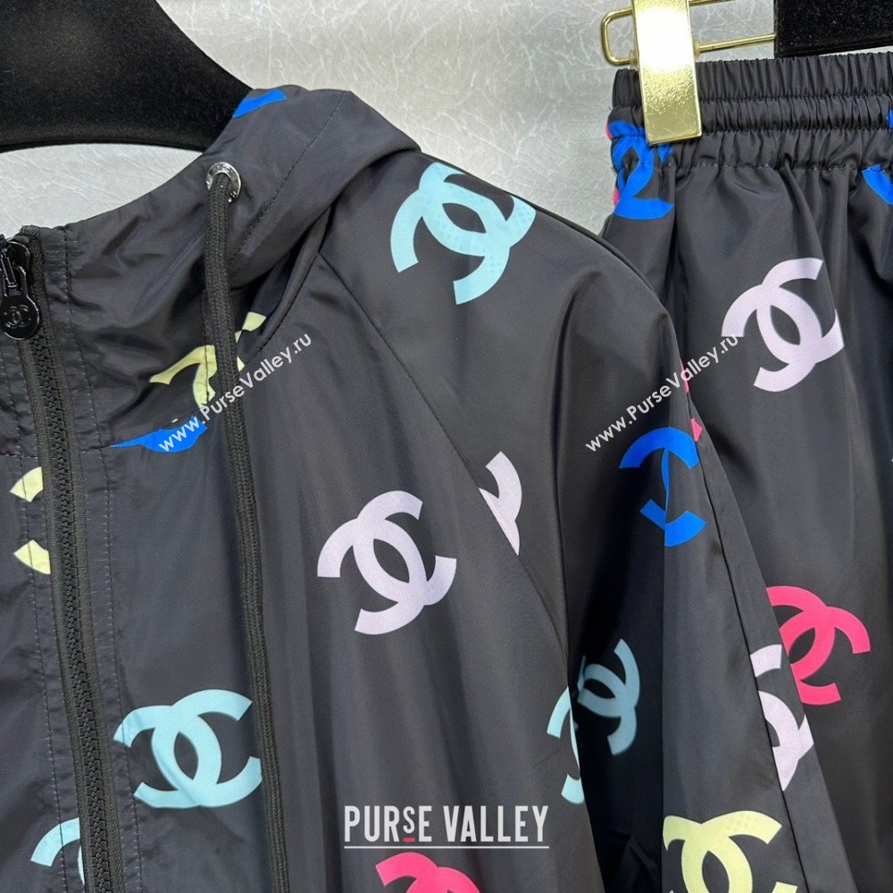 Chanel Jacket and Shorts CH022717 Black 2024 (Q-24022717)