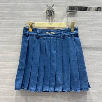 Miu Miu Denim Skirt M6620 Blue 2024 (Q-24060620)