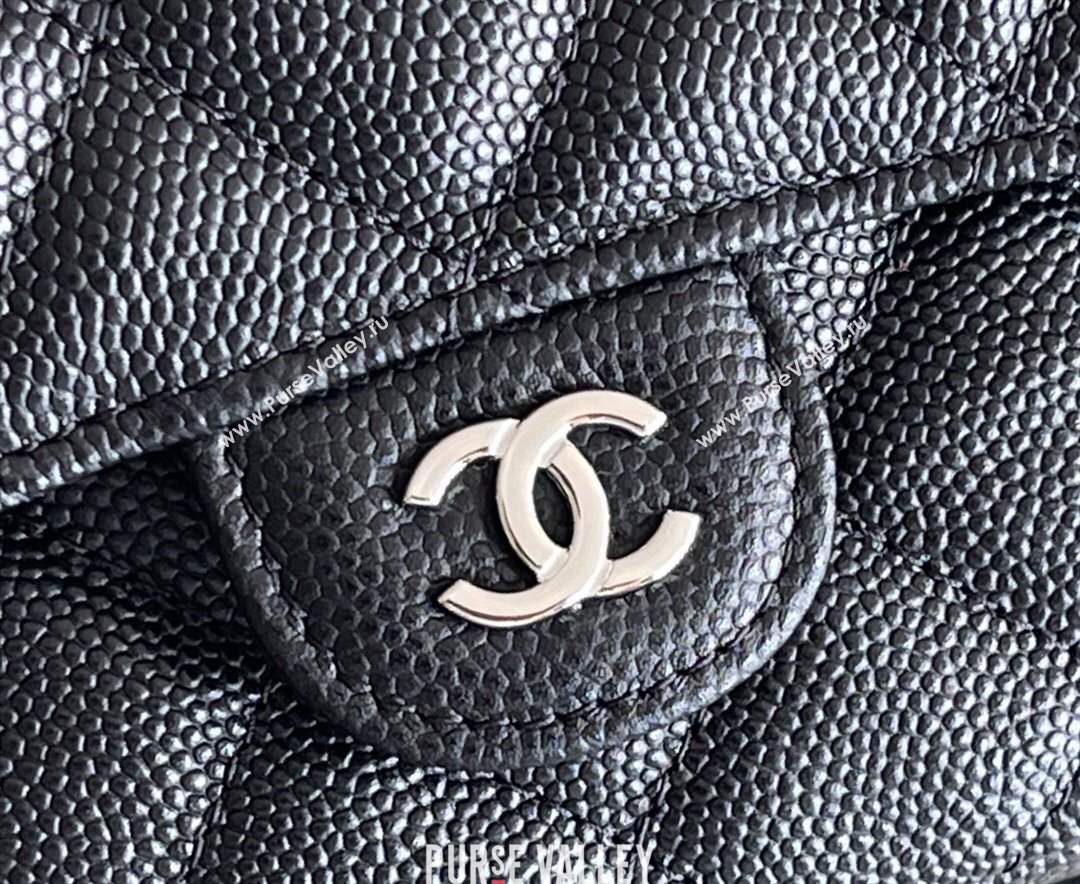 Chanel Grained Calfskin Flap Phone Holder with Chain AP2096 Black 2024 Top Quality (MHE-24091312)