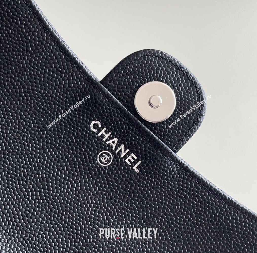 Chanel Grained Calfskin Flap Phone Holder with Chain AP2096 Black 2024 Top Quality (MHE-24091312)