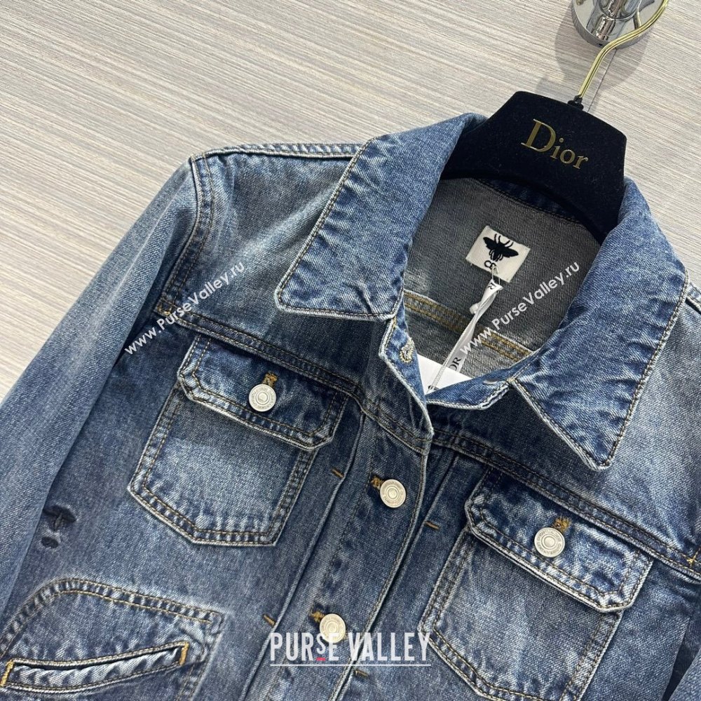 Dior Denim Jacket D6622 Blue 2024 (Q-24060622)