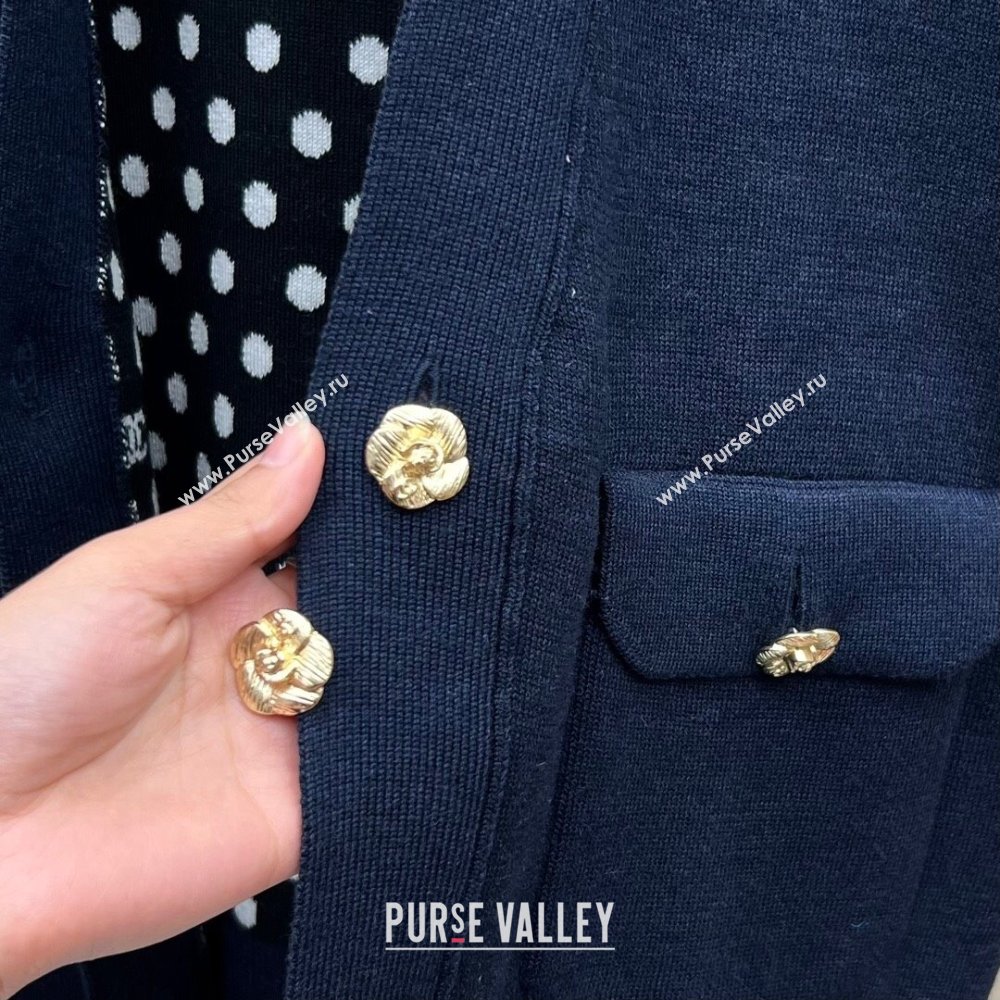 Chanel Wool Vest CH022719 Blue 2024 (Q-24022719)