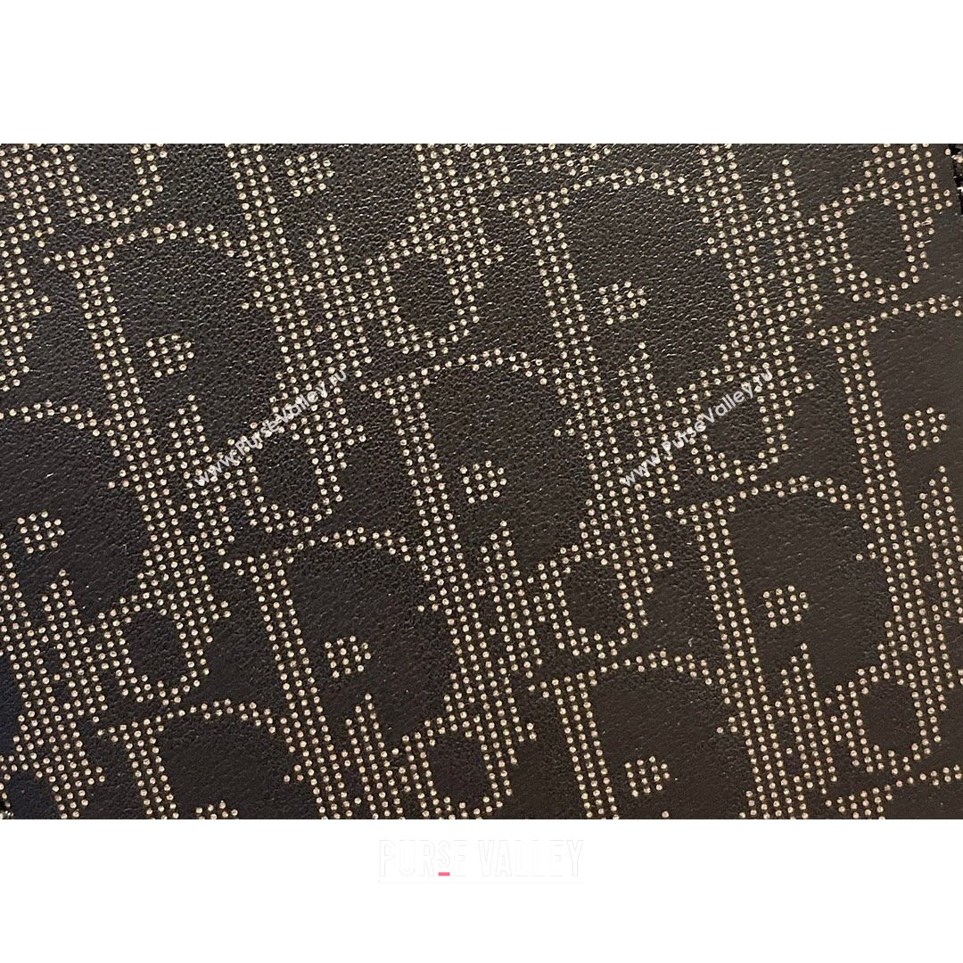 Dior Mens World Tour Messenger Pouch in Black Oblique Galaxy Leather 2021 (XXG-21090734)