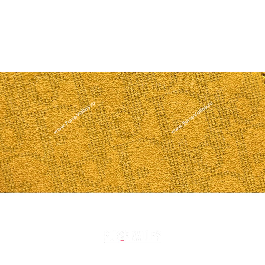 Dior Mens World Tour Messenger Pouch in Yellow Oblique Galaxy Leather 2021 (XXG-21090736)