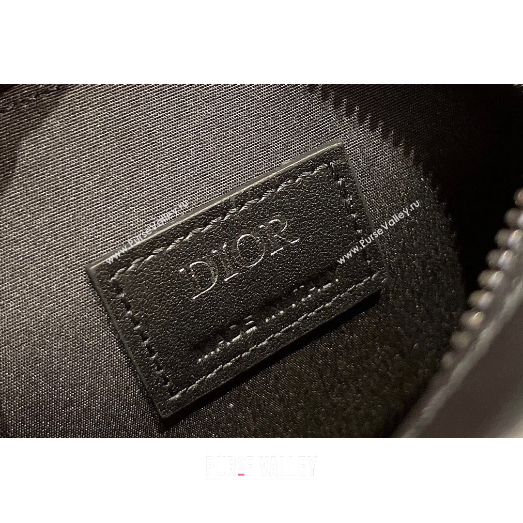 Dior Mens World Tour Messenger Pouch in Blue Oblique Galaxy Canvas 2021 (XXG-21090737)
