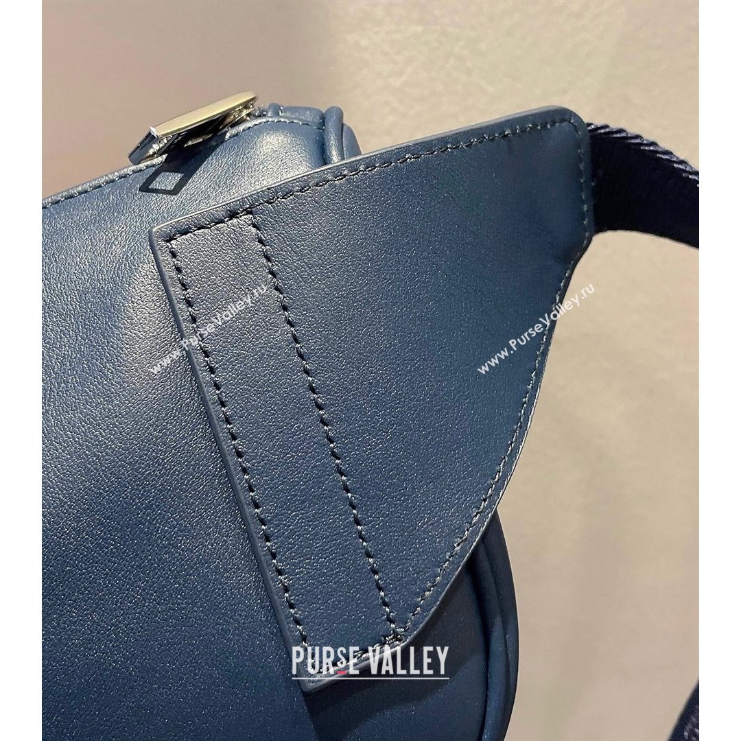 Dior Mens World Tour Saddle Belt Bag in Navy Blue Oblique Galaxy Leather 2021 (XXG-21090738)