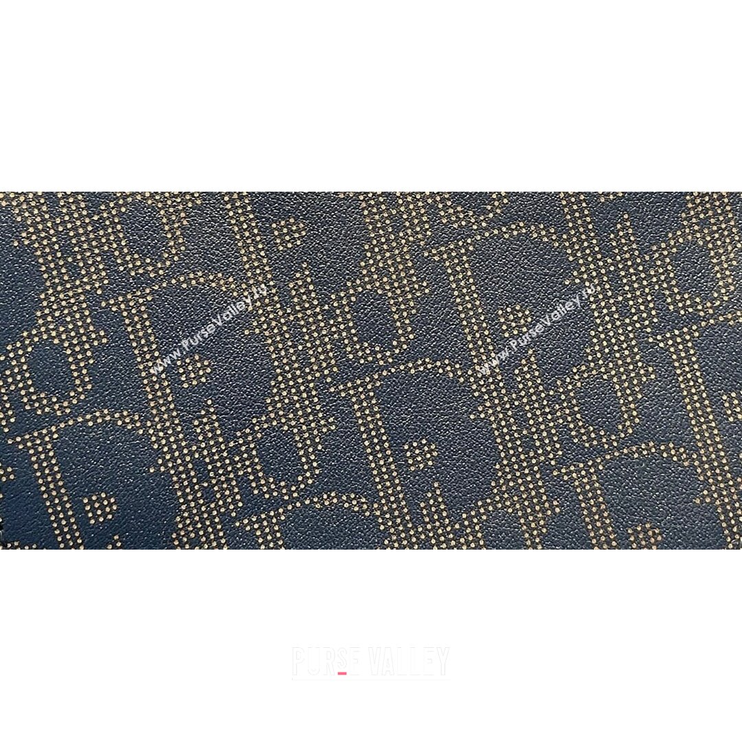 Dior Mens World Tour Saddle Belt Bag in Navy Blue Oblique Galaxy Leather 2021 (XXG-21090738)