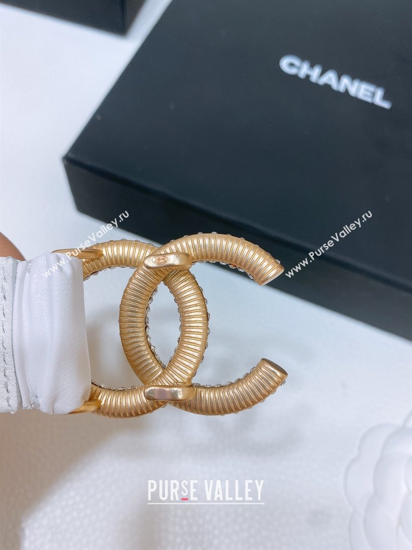 Chanel Stretch Calfskin Belt 3cm CH102915 White/Gold 2024 (YANG-24102915)