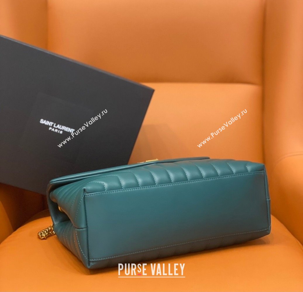 Chanel 19 Wallet On Chain WOC Bag in Lambskin AP3267 bluey-green 2024 (DL-24060420)