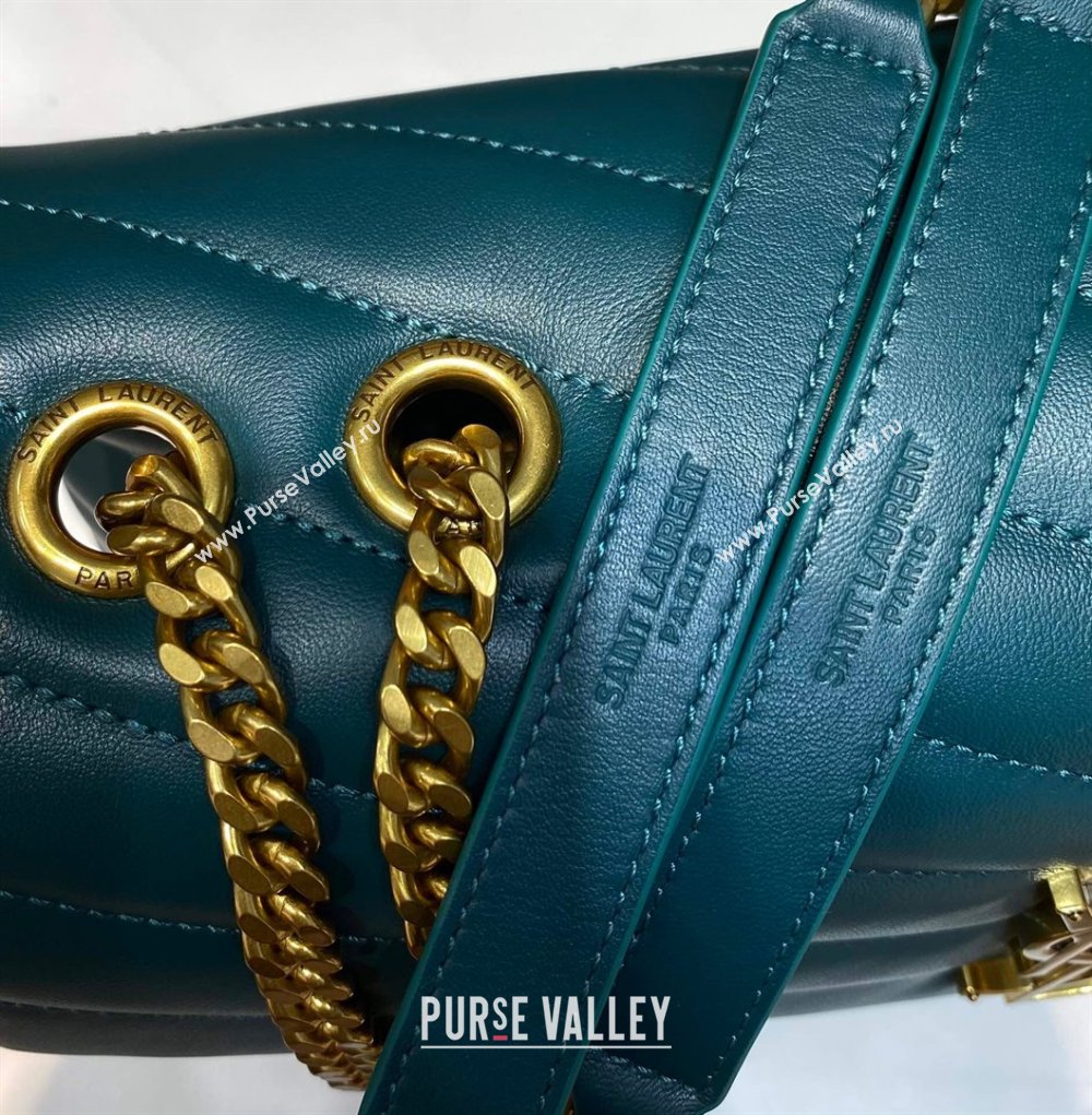 Chanel 19 Wallet On Chain WOC Bag in Lambskin AP3267 bluey-green 2024 (DL-24060420)