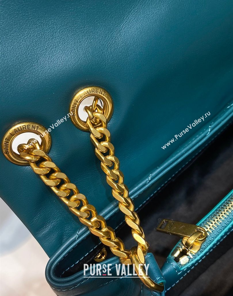 Chanel 19 Wallet On Chain WOC Bag in Lambskin AP3267 bluey-green 2024 (DL-24060420)