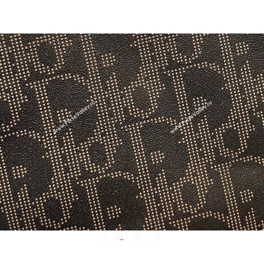 Dior Mens World Tour Saddle Belt Bag in Black Oblique Galaxy Leather 2021 (XXG-21090739)