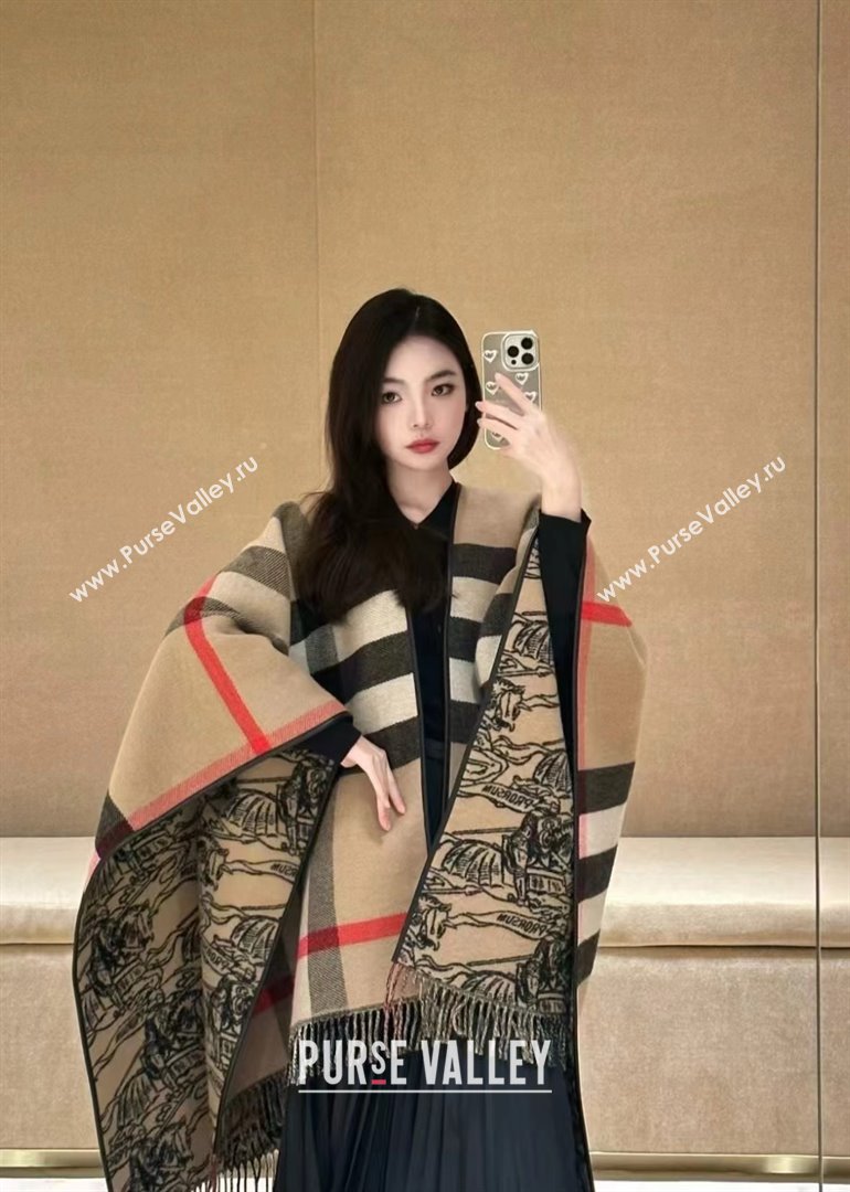 Burberry Reversible Wool Cape Scarf B011003 2025 Top Quality (WTZ-25011003)