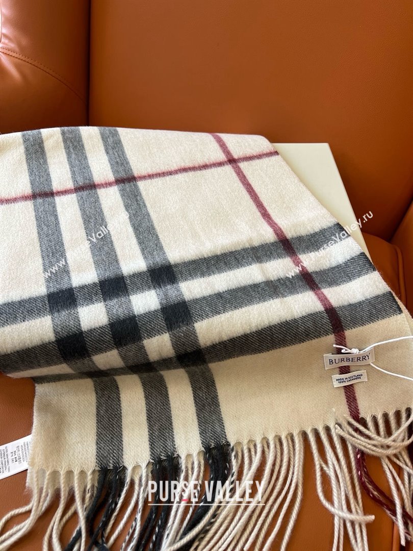 Burberry Check Cashmere Scarf B011001 2025 Top Quality (O-25011001)