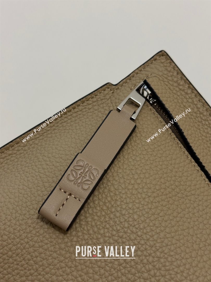 Loewe T Pouch in Grained Calfskin Beige 2023 TOP (KEKE-23122702)