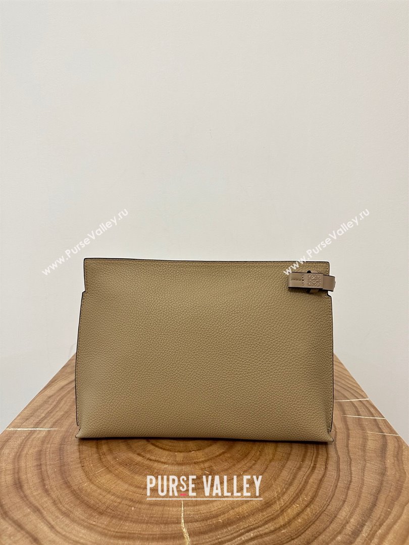 Loewe T Pouch in Grained Calfskin Beige 2023 TOP (KEKE-23122702)