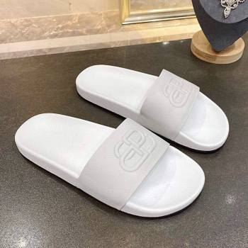 Balenciaga BB Slide Sandals All White 2020 (For Women and Men) (MD-20120373)