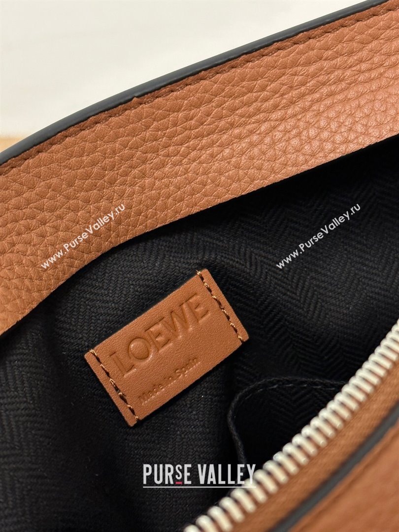 Loewe T Pouch in Grained Calfskin Brown 2023 TOP (KEKE-23122703)