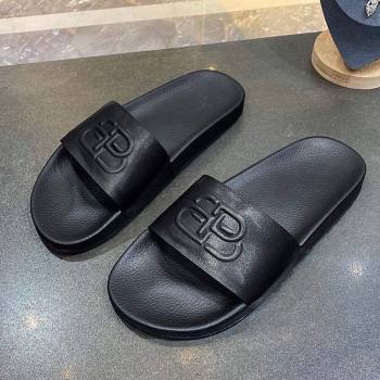 Balenciaga BB Slide Sandals All Black 2020 (For Women and Men) (MD-20120376)